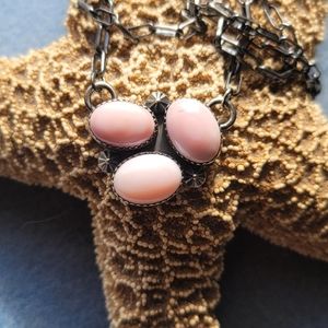 *SOLD* Native Pink Conch Sterling Necklace